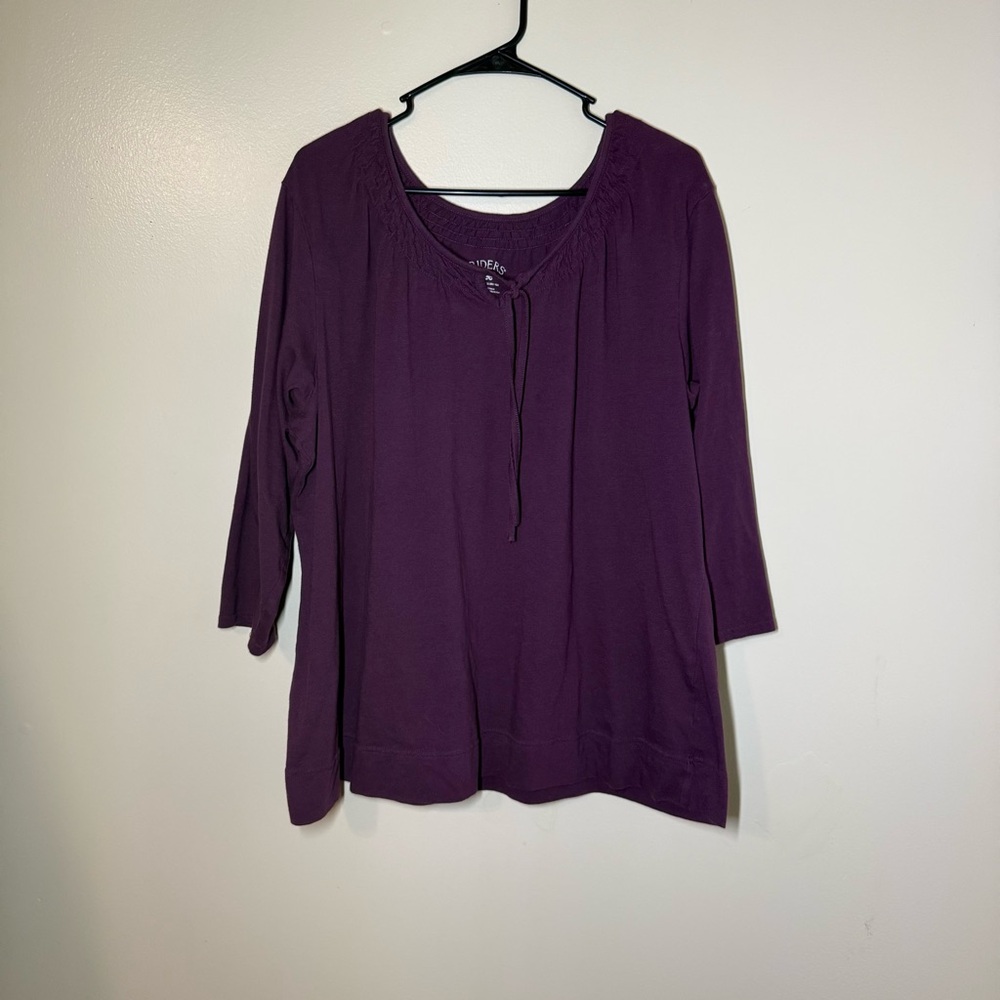 Riders by Lee Women's Rich Purple Blouse